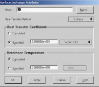 Flotherm 模型 ：cuboid 的surface exchange屬性設置